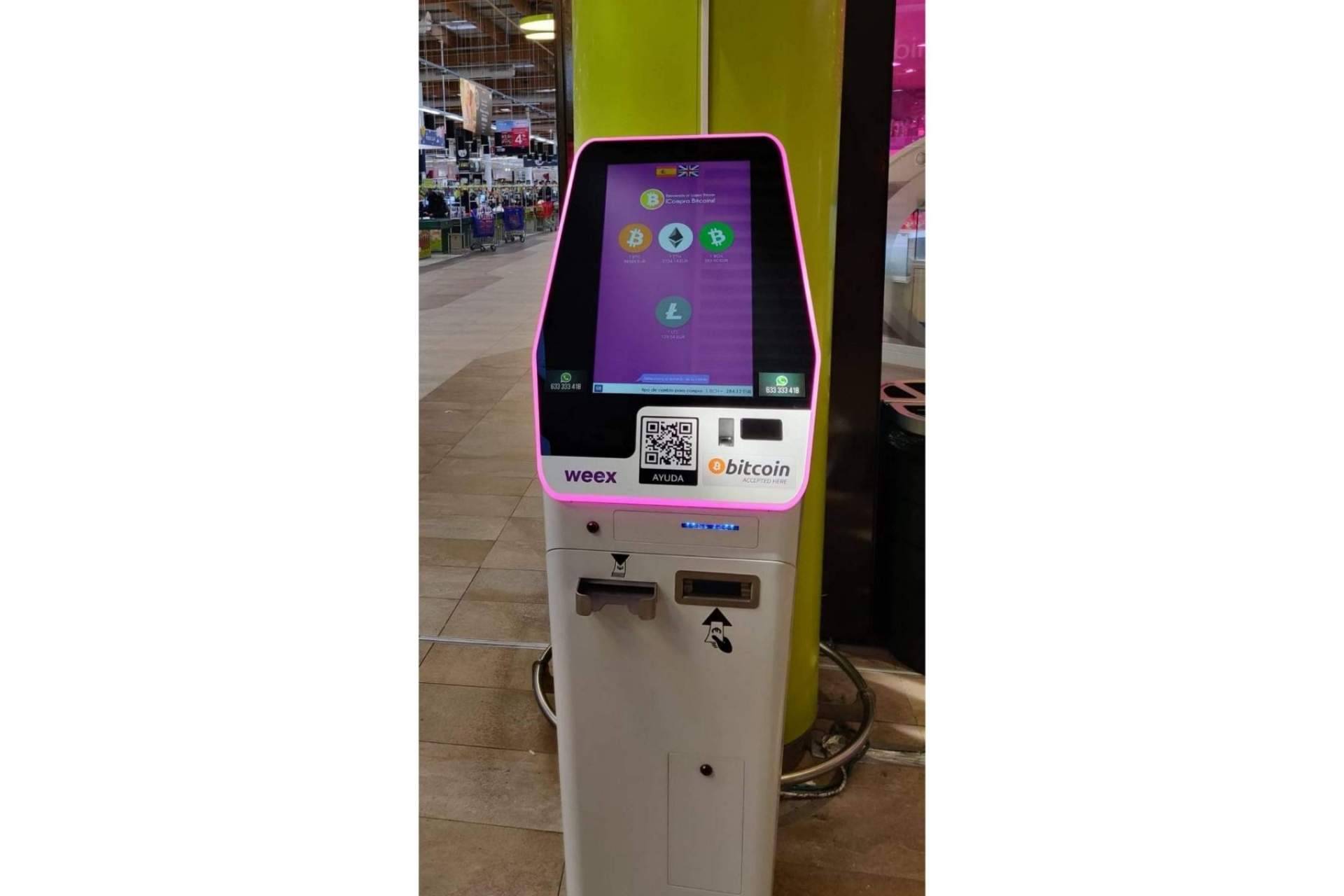La empresa Weex continúa su expansión con sus novedosos cajeros bitcoin